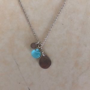 Viv & Ingrid necklace with turquoise drop